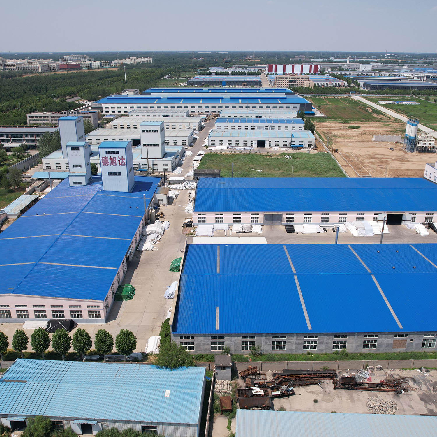 DeXuDa factory aerial view - expanded facility